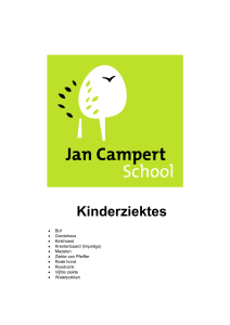 Kinderziektes - Jan Campertschool