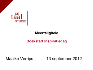 presentatie van Maaike Verrips, De Taalstudio
