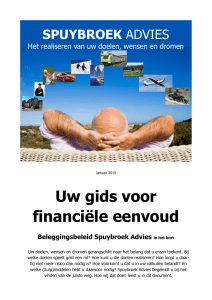 Beleggingsbeleid - Spuybroek Advies