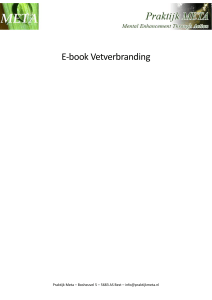 E-book Vetverbranding - Stichting Gezondheid