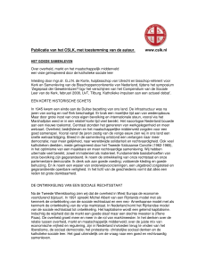Publicatie van het CSLK, met toestemming van de auteur. www.cslk.nl