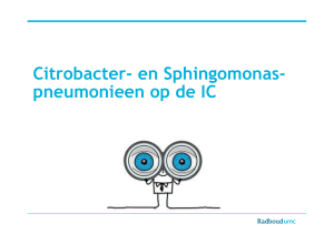 Presentatie Citrobacter Sphingomonas