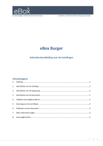 eBox Burger: gebruikershandleiding