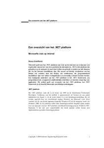 Een overzicht van het .NET platform