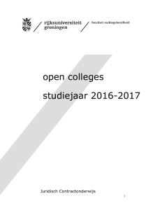 open colleges studiejaar 2016-2017