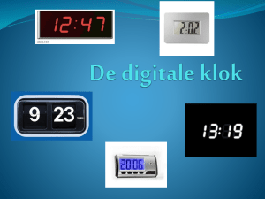 De digitale klok