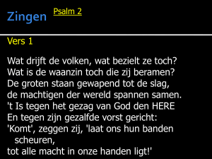 Zingen Psalm 2