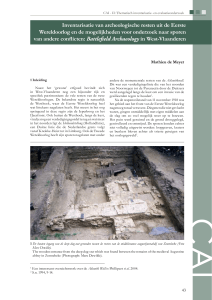 Inventarisatie van archeologische resten uit de Eerste Wereldoorlog
