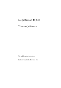 De Jefferson Bijbel Thomas Jefferson
