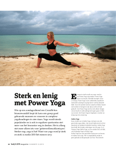 Sterk en lenig met Power Yoga