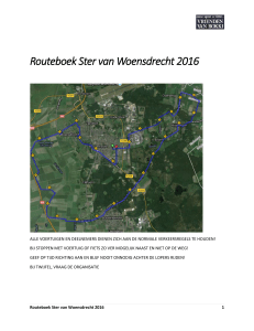 Routeboek Ster van Woensdrecht 2016