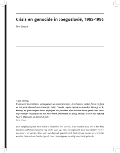 Crisis en genocide in Joegoslavië, 1985-1995