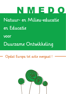 Natuur- en Milieu-educatie en Educatie voor Duurzame Ontwikkeling