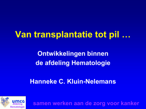 PDF: Een pil of stamceltransplantatie