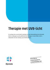 Therapie met UVB-licht