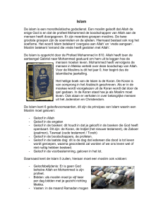 Islam - WebQuests.nl