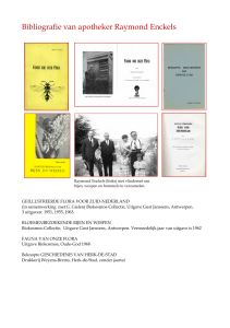 Bibliografie van apotheker Raymond Enckels - Herk-de-Stad