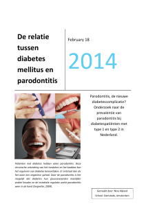 De relatie tussen diabetes mellitus en parodontitis