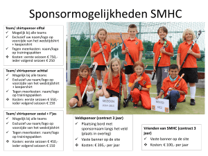 Sponsormogelijkheden SMHC