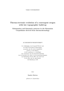 Thermo-tectonic evolution of a convergent