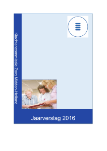 Jaarverslag 2016 - Klachtencommissie Zorg Midden