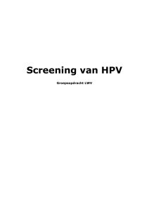 Screening HPV