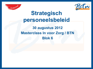presentatie strategische personeelsbeleid Masterclass