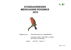Mexicaanse Roodmus - Nederlandse Bond van Vogelliefhebbers