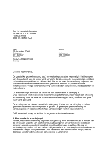 Brief van GGZ Nederland aan kabinetsinformateur Wijffels.