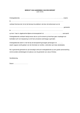 VOORBEELD WILSBESCHIKKING