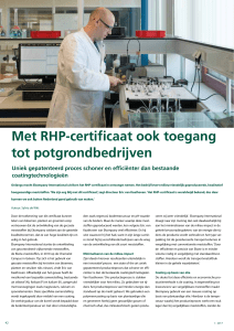 Met RHP-certificaat ook toegang tot potgrondbedrijven