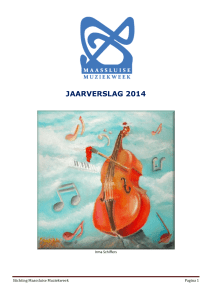 jaarverslag 2014 - Maassluise Muziekweek