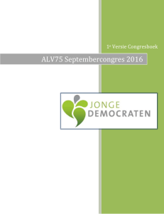 Congresboek ALV 71 der Jonge Democraten