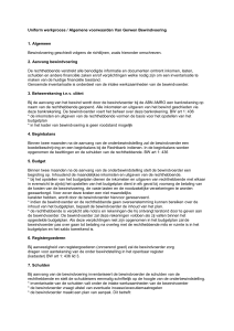 Uniform werkproces / Algemene voorwaarden Van Gerwen