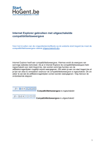 Internet Explorer gebruiken met uitgeschakelde