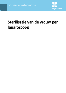 Sterilisatie van de vrouw per laparoscoop