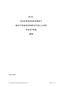 PIV-overeenkomst BGK 2016
