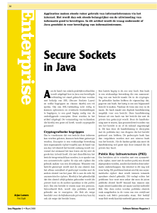 Secure Sockets in Java - BI