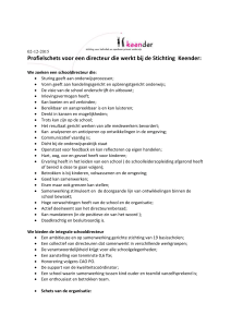 Profielschets voor de directeur BS De Brug