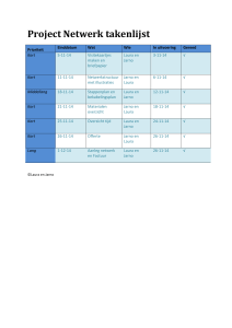 Takenlijst Netwerk