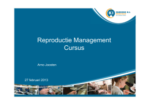 Reproductie Management Cursus