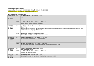 Activiteiten Repertoirestudie wordt gevolgd door alle leerlingen van