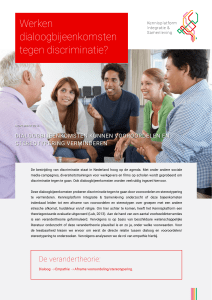Werken dialoogbijeenkomsten tegen discriminatie?