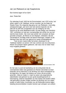 Jan van Riebeeck en zijn Kaapkolonie