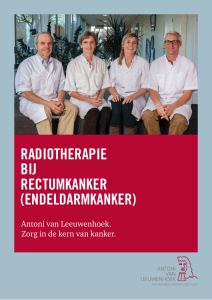 radiotherapie bij rectumkanker (endeldarmkanker)