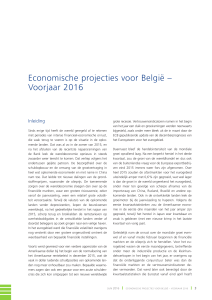 Economische projecties voor België - Voorjaar 2016
