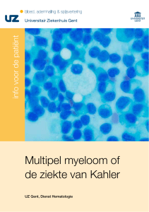 Multipel myeloom of de ziekte van Kahler