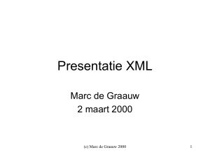 Presentatie XML voor Robeco