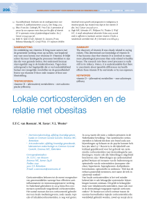 Lokale corticosteroïden en de relatie met obesitas