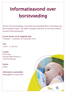 Informatieavond over borstvoeding